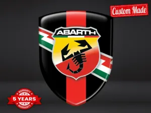 Fiat Abarth Pegatina Parachoques Pro Máximo Resistente 